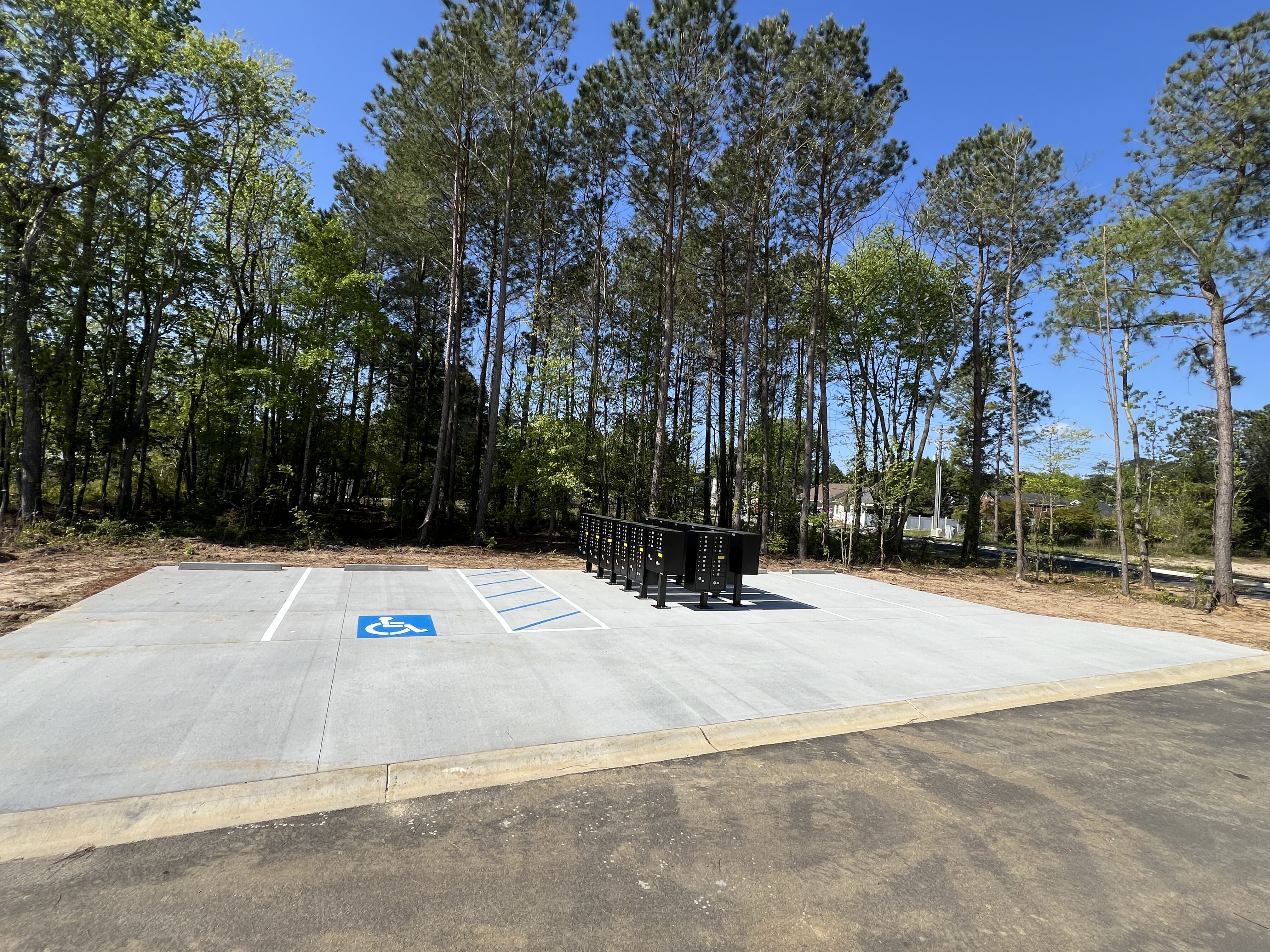 Background showing asphalt work